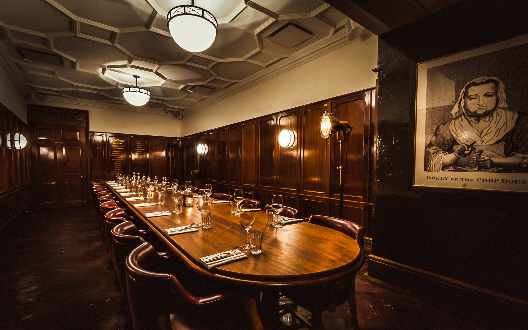 Hawksmoor Guildhall christmas parties festive event hire london restaurants private dining room cool interiors uk