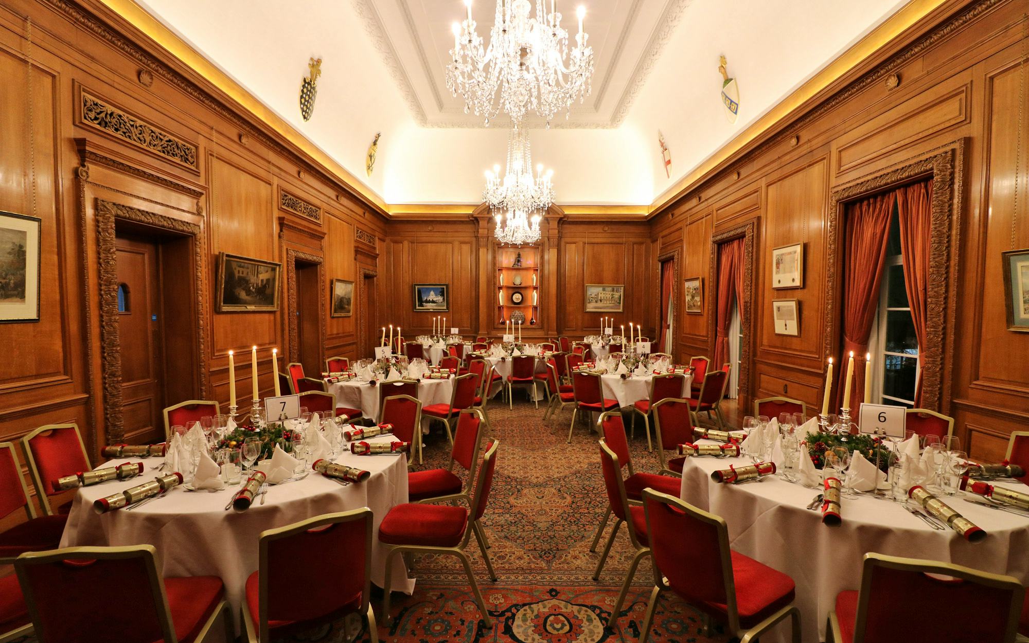 Brewers Hall london venues events christmas festive private hire corporate groups dining round tables