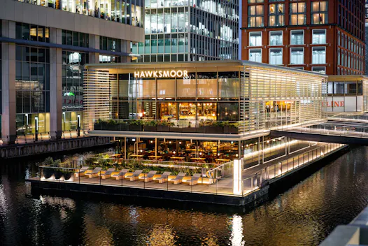 The Hawksmoor Bar at Wood Wharf