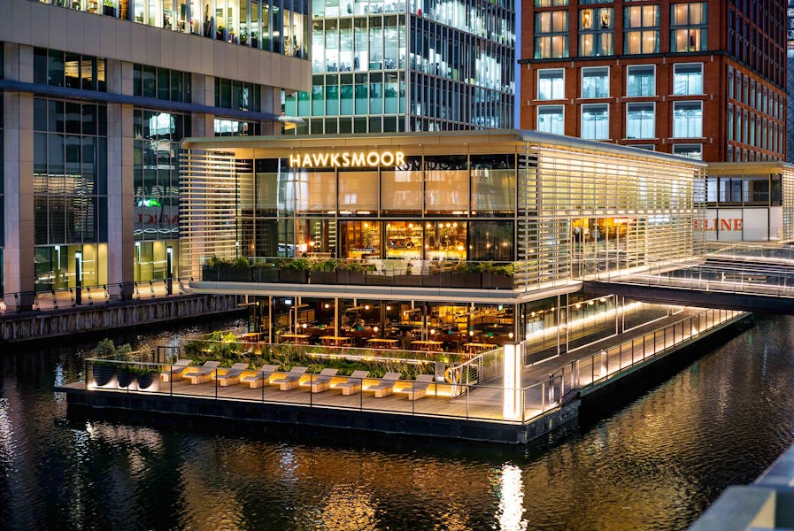 Hawksmoor Bar Wood Wharf