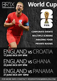The World Cup Lives at BRIX LDN