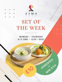 10 Weeks for £10 - Okroshka and Mini Kyiv