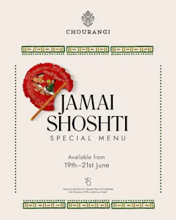 Celebrate Jamai Shoshti Special Menu