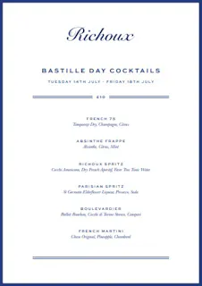 Bastille Day Cocktails