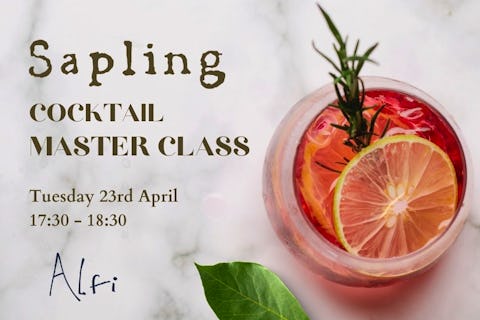 Alfi x Sapling Cocktail Master Class