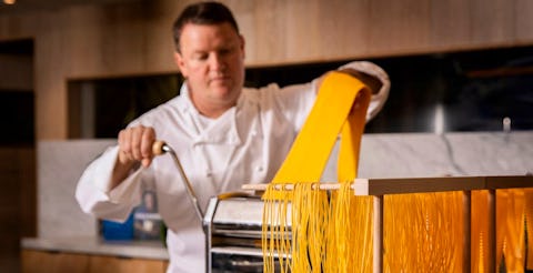 Theo Randall Cookery Masterclass - Risotto Romanesco with Perigord black truffle and Tajarin pasta with black truffle