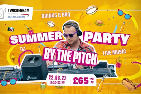 Twickenham Stadium Summer Party by the Pitch