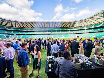 Tom Kerridge's Pitchside Barbecue at Allianz Stadium, Twickenham with rugby legends