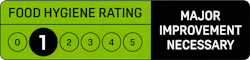 Food Hygiene Rating 1 for Zengi