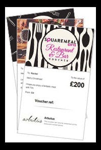 Restaurant gift vouchers