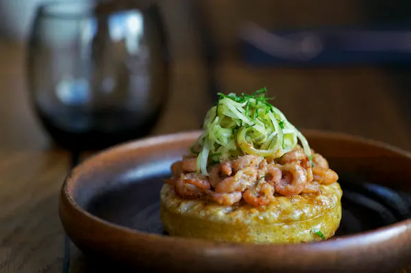Potted Shrimp Crumpet