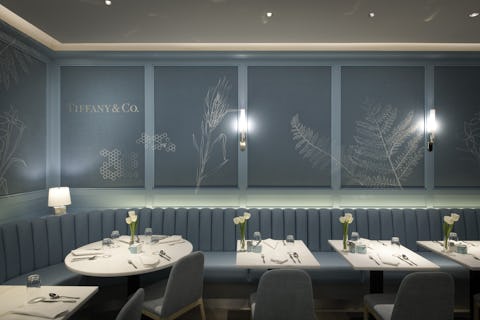 The Tiffany Blue Box Cafe at Harrods