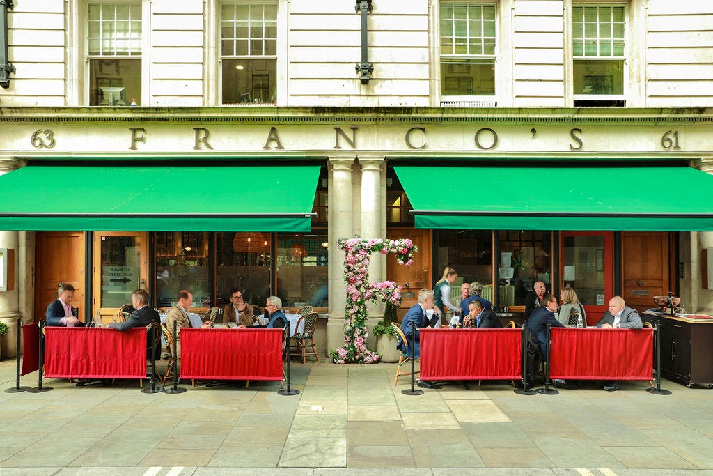 Franco s London Restaurant Review Menu Opening Times