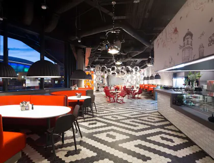 OUI bar and kitchen