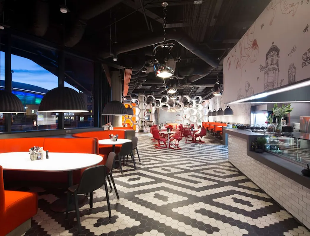 OUI bar and kitchen