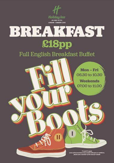 Breakfast Buffet at The Holiday Inn Camden Lock