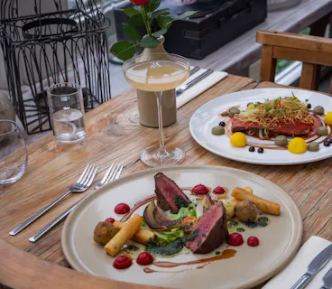Christmas Party Three Course at The Folly Restaurant from 24th November till 24th December