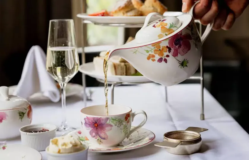 Afternoon tea at Eastwell Manor
