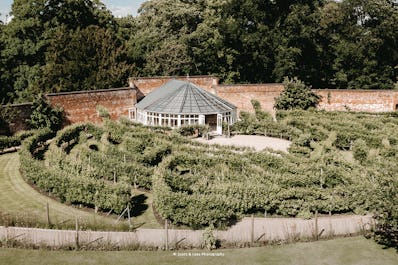 Combermere Abbey - The Glasshouse And Walled Garden Pavilion