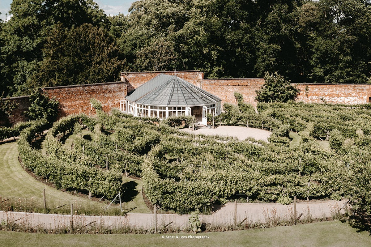 Combermere Abbey - The Glasshouse And Walled Garden Pavilion