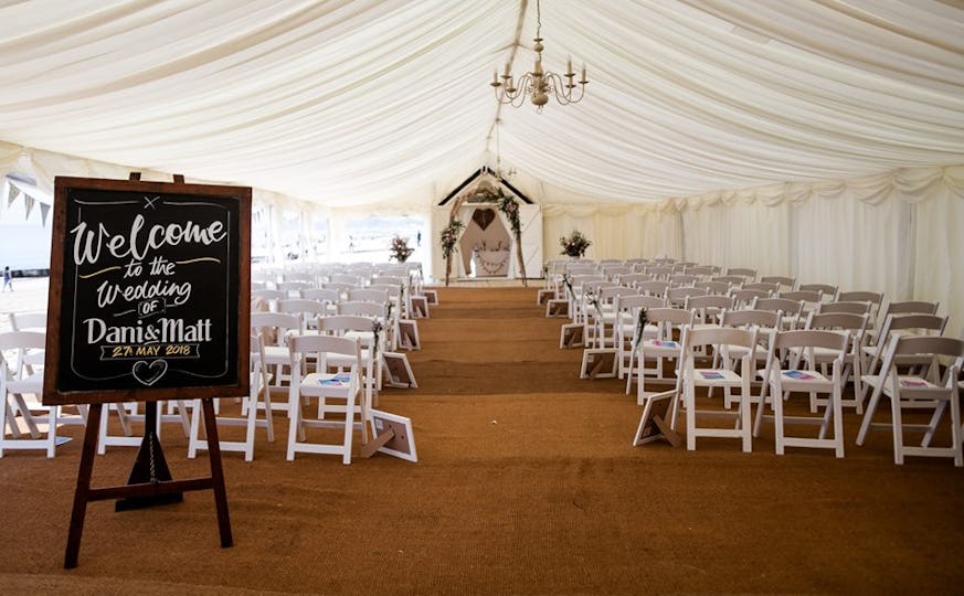 Bournemouth Beach Wedding Hut