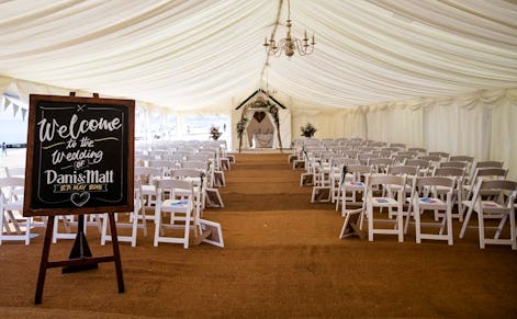 Bournemouth Beach Wedding Hut