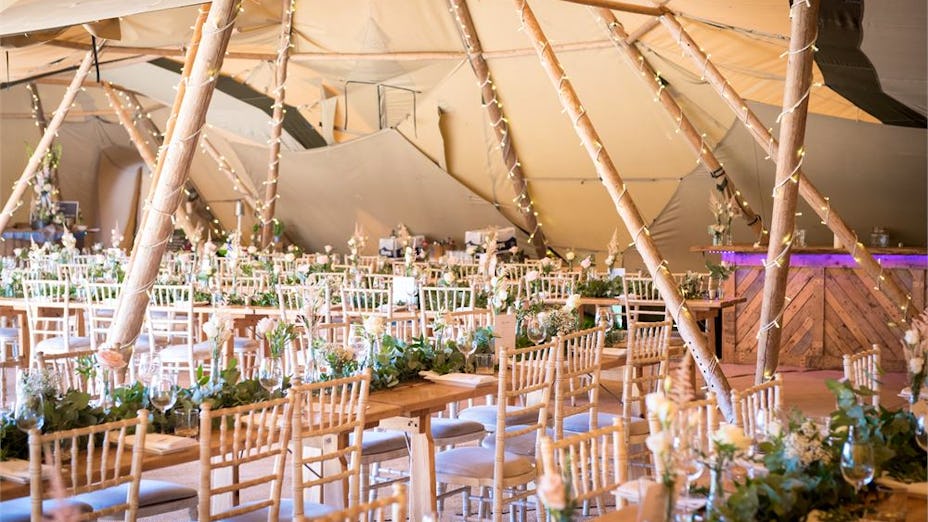 Tipis at Beaumont Hall