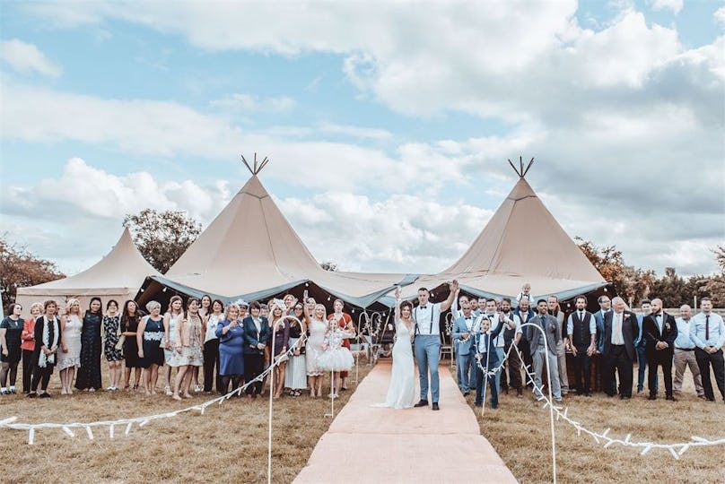 Tipis at Beaumont Hall