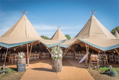 Tipis at Beaumont Hall