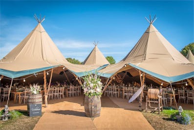 Tipis at Beaumont Hall